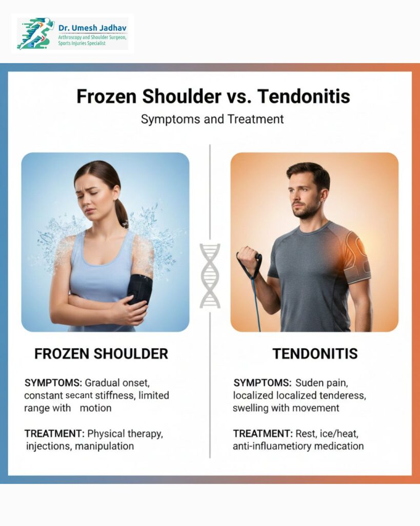 Frozen Shoulder vs Tendonitis