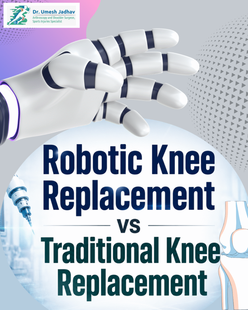 robotic vs traditional knee replacement in PCMC