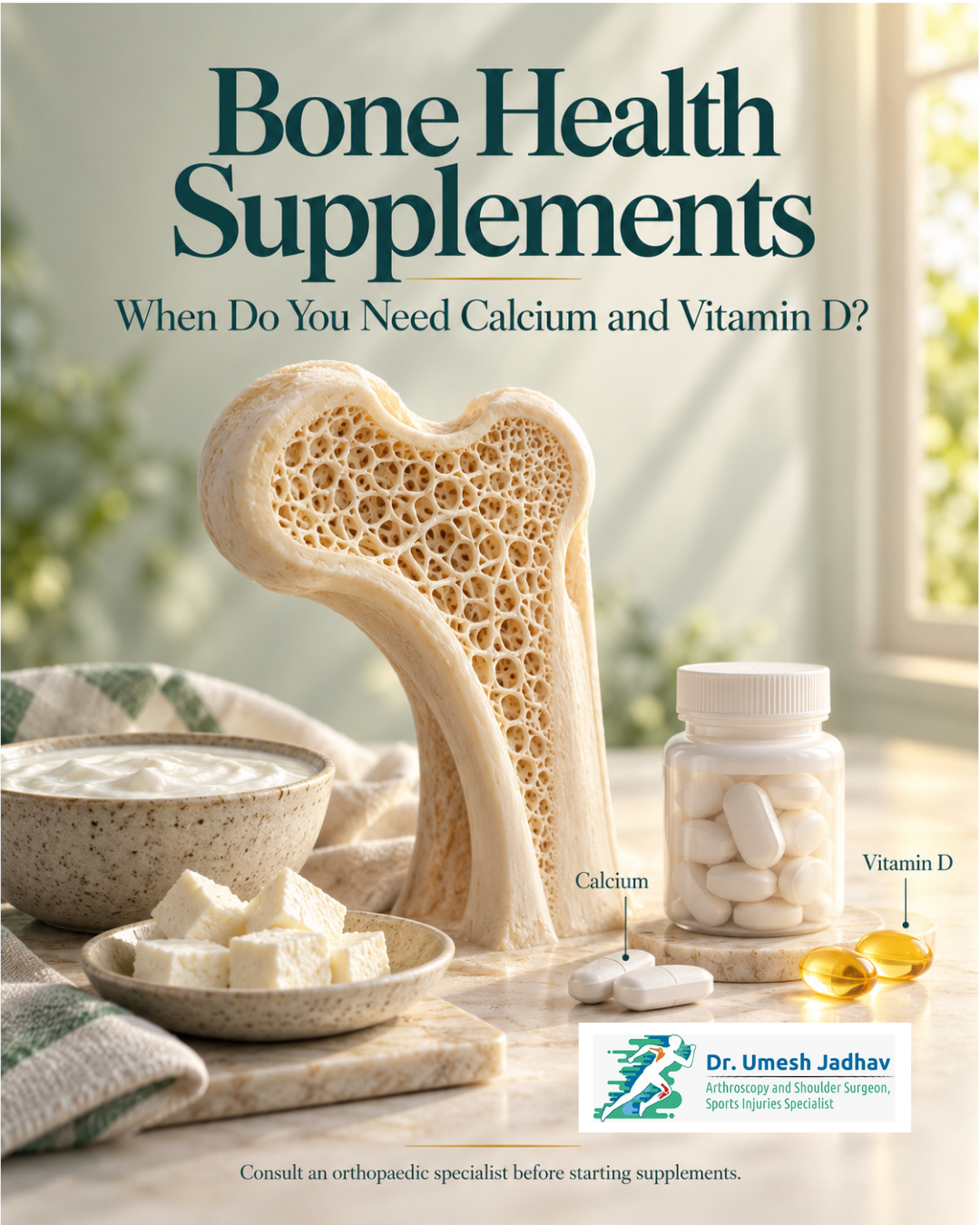 Supplements for Bone Health: When Do You Need Calcium and Vitamin D?